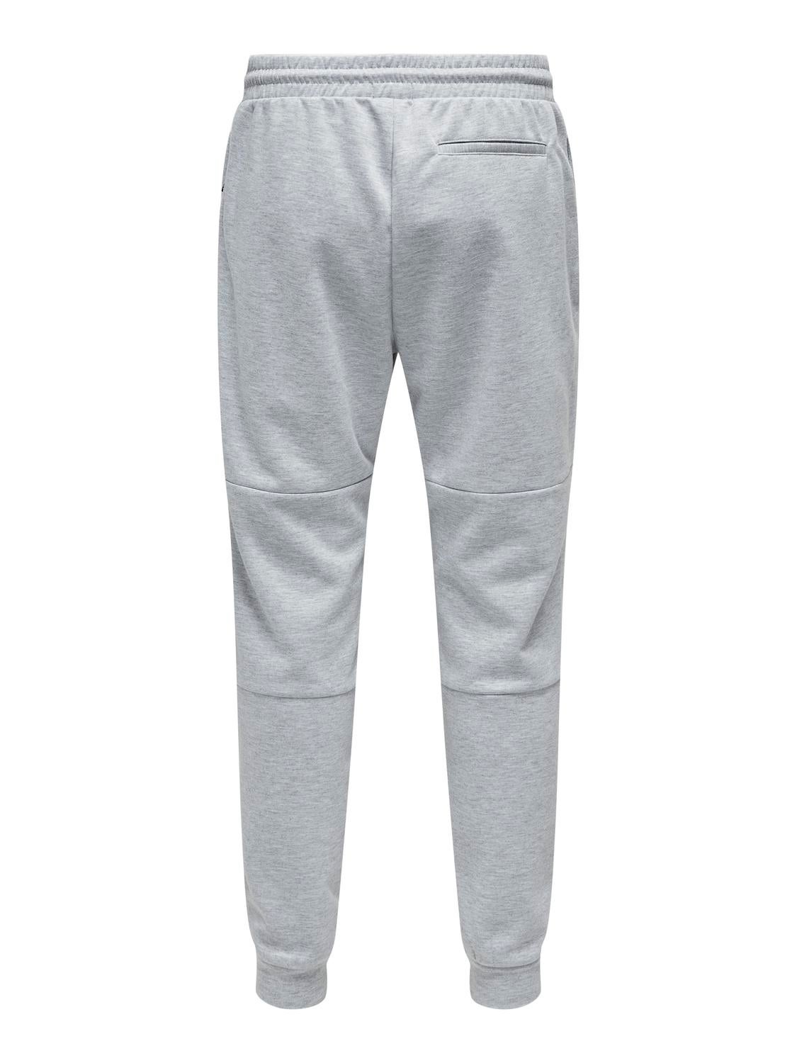 ONSLIAM Normal geschnitten Jogginghose Light Grey Melange
