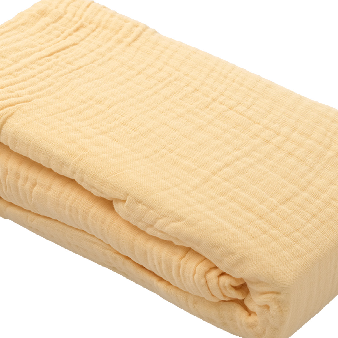 Topolino Musselin-Decke 130 x 170 cm hellgelb
