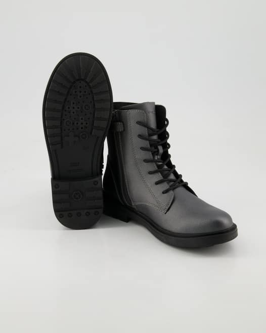 Geox Eclair Girl Schnürstiefel in Silber