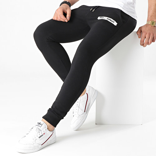 Pantalon Jogging Logo Typo Noir Blanc