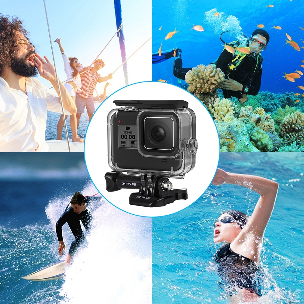GoPro Hero 8 Black Unterwasser Case Taucher Schutzgehäuse - Transparent