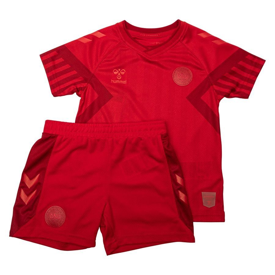 Danemark Maillot Domicile Coupe du Monde 2022 Mini-Kit Enfant