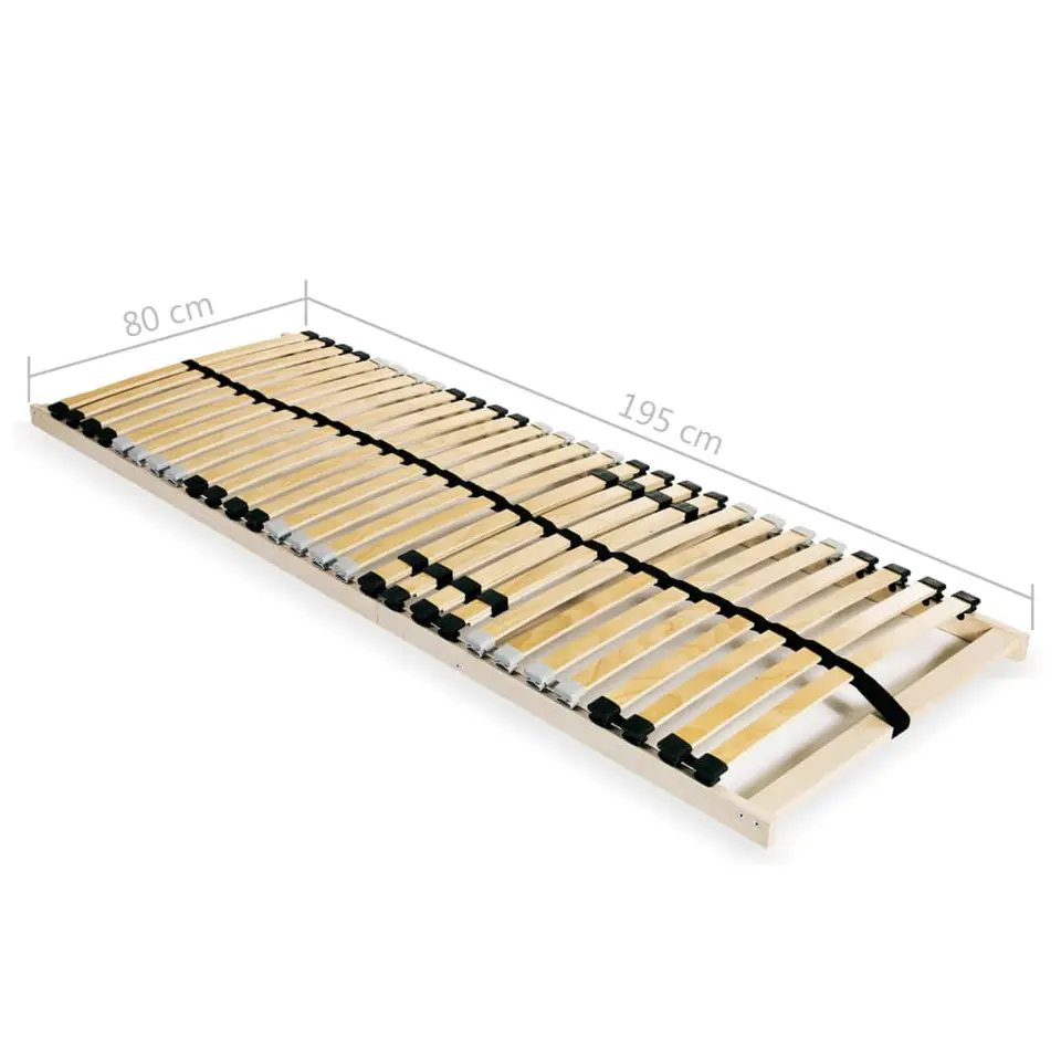 vidaXL - Bedbodem - Bruin - Hout - 80 x 200 cm
