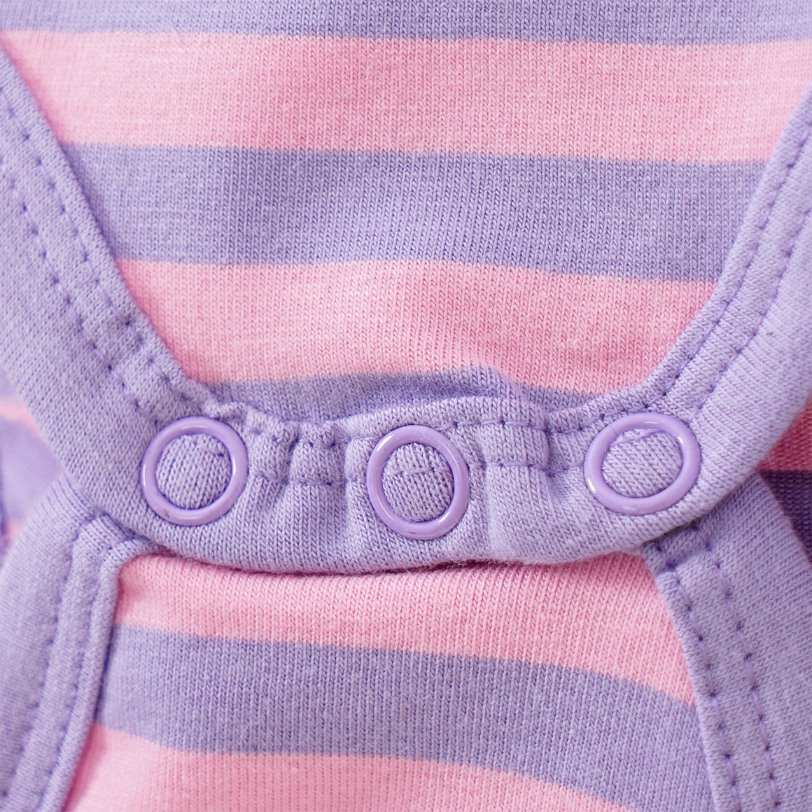 Topomini 3 Baby Langarmbodys mit verschiedenen Prints helllila / rosa / pink