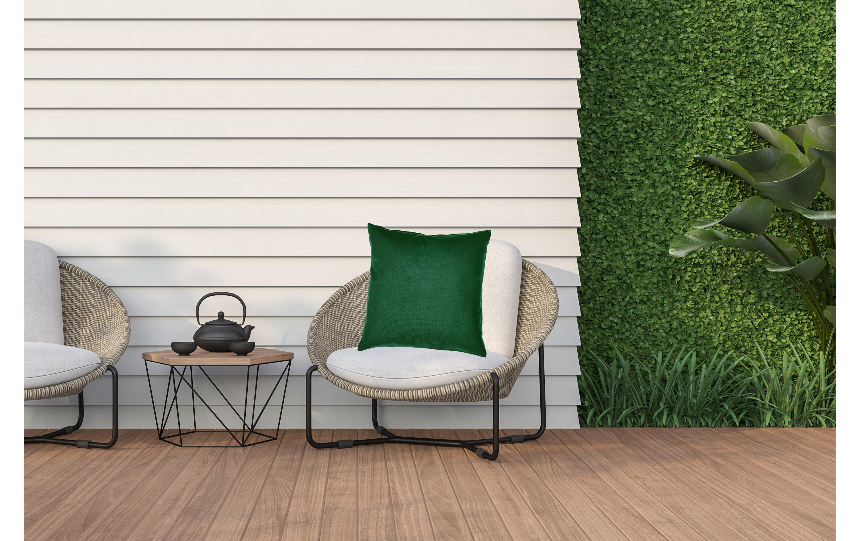 Kissenbezug Acrisol Liso Outdoor, Dunkelgrün 40 x 40 cmUV Beständiges Gartenkissen