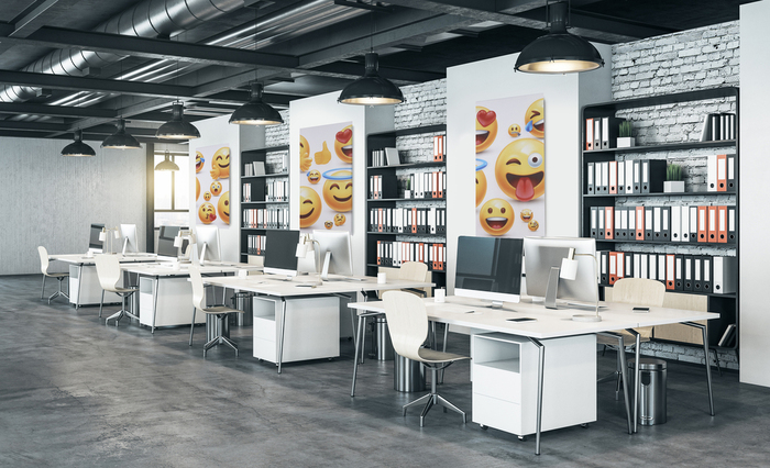 Akustikbillede Art-Acoustic emoji III 60 x 120 cm