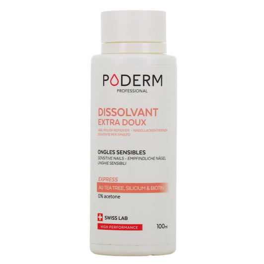 Poderm dissolvant extra doux : ongles sensibles, fragilisés