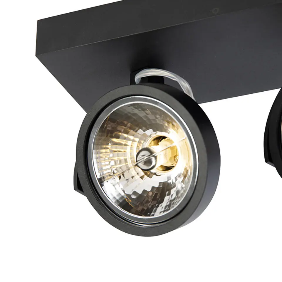 Qazqa opbouwspots go zwart g9