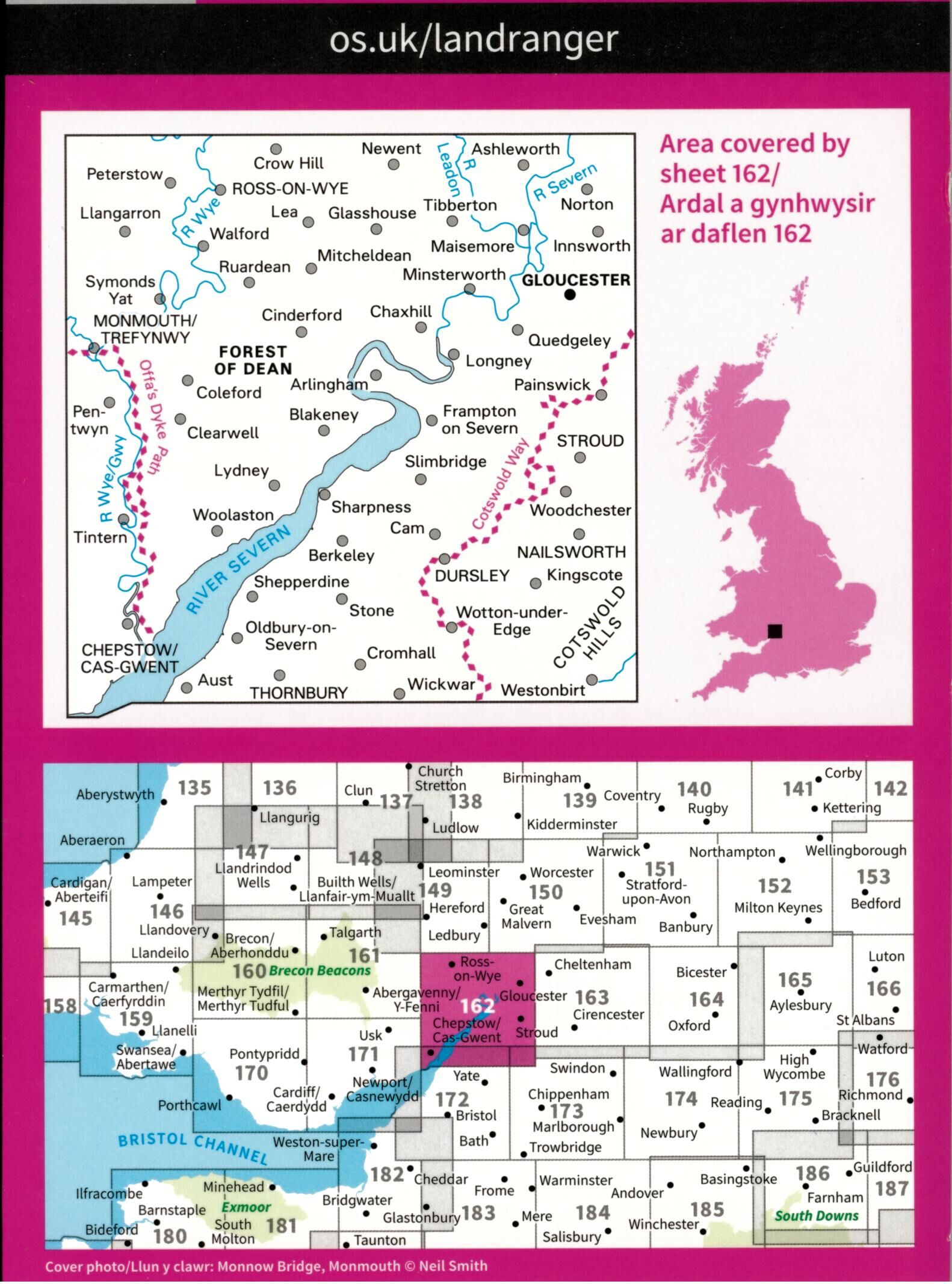 ORDNANCE SURVEY - 162 GB GLOUCESTER 1 50 000