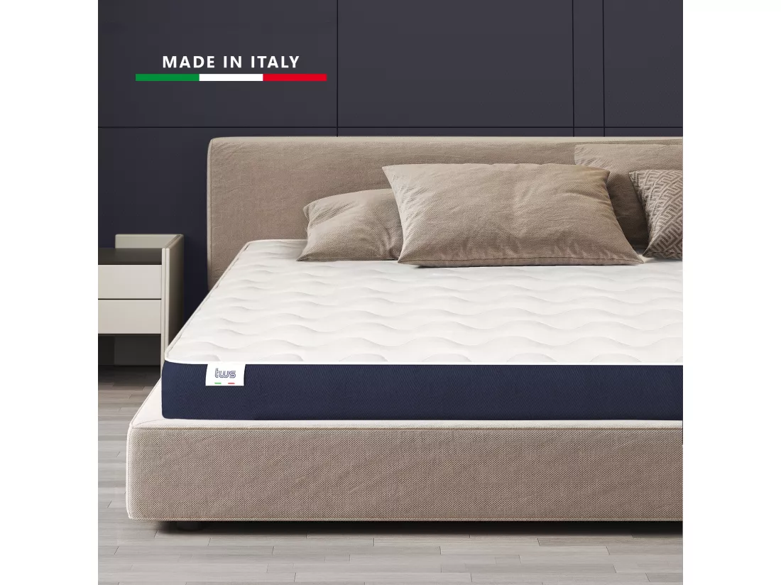 Matelas ESSENTIAL 180 X 200 Waterfoam Hypoallergénique 18CM made in Italy