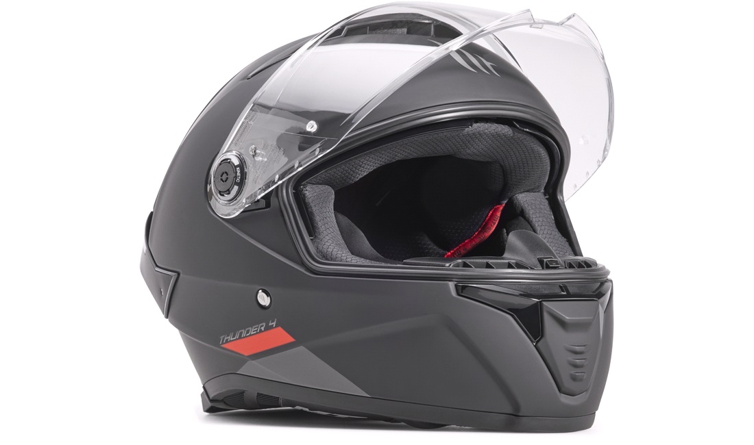 Styrthjelm fullface MT Thunder 4 SV matsort str. L