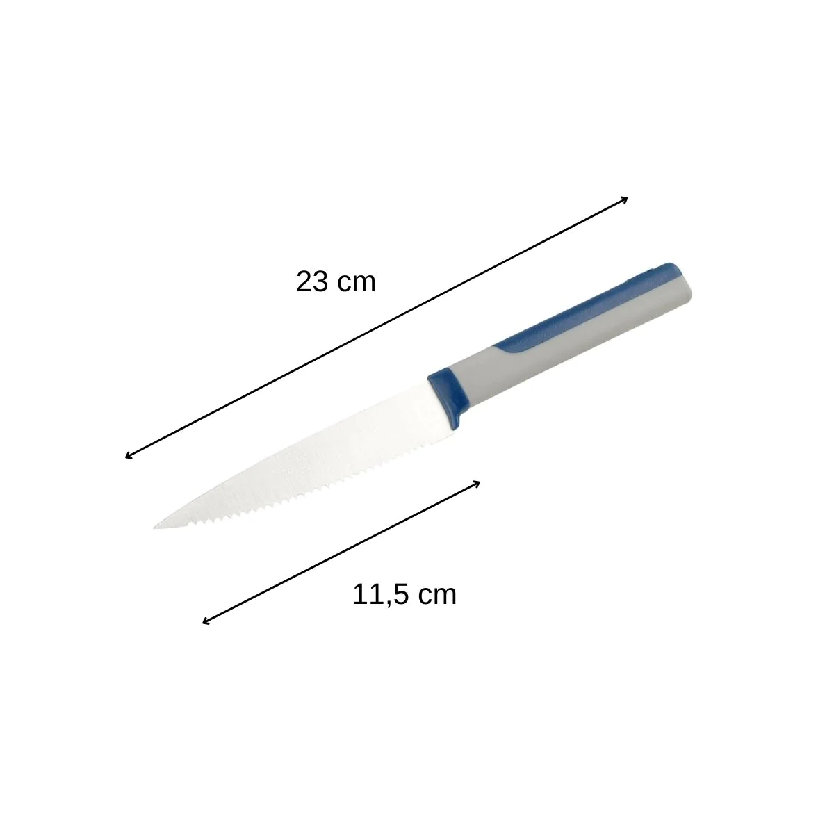 Couteau de cuisine 23 cm avec lame crantée Core