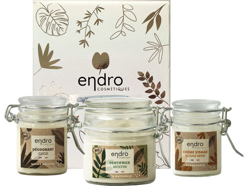 endro Geschenkset Zero Waste Essentials 3-teilig Set mit natürlichen Pflegeprodukten