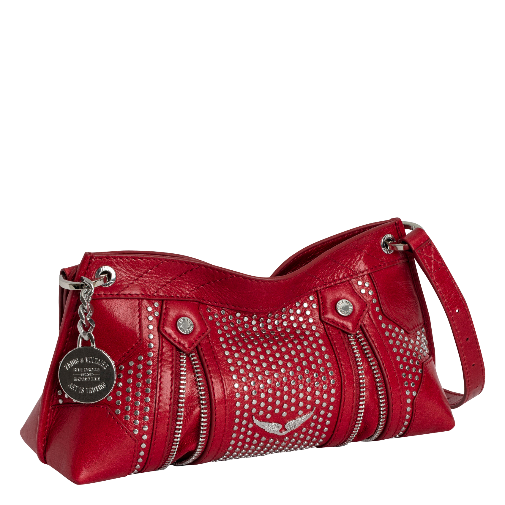 SUNNY MOOD - Sac bandoulière en cuir vernis | Rouge
