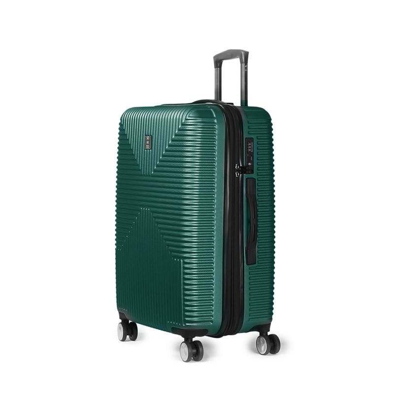 Lot de 3 valises rigides Takai Extensibles 55, 67 et 77 cm Vert