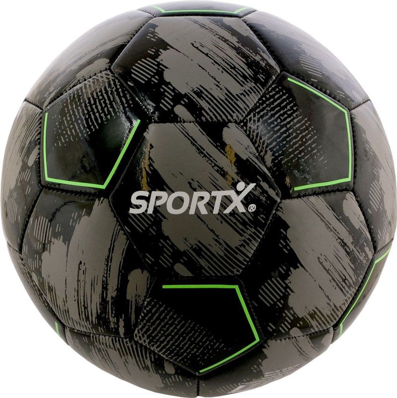 SportX - Mini Voetbal - Grijs-Zwart - PVC