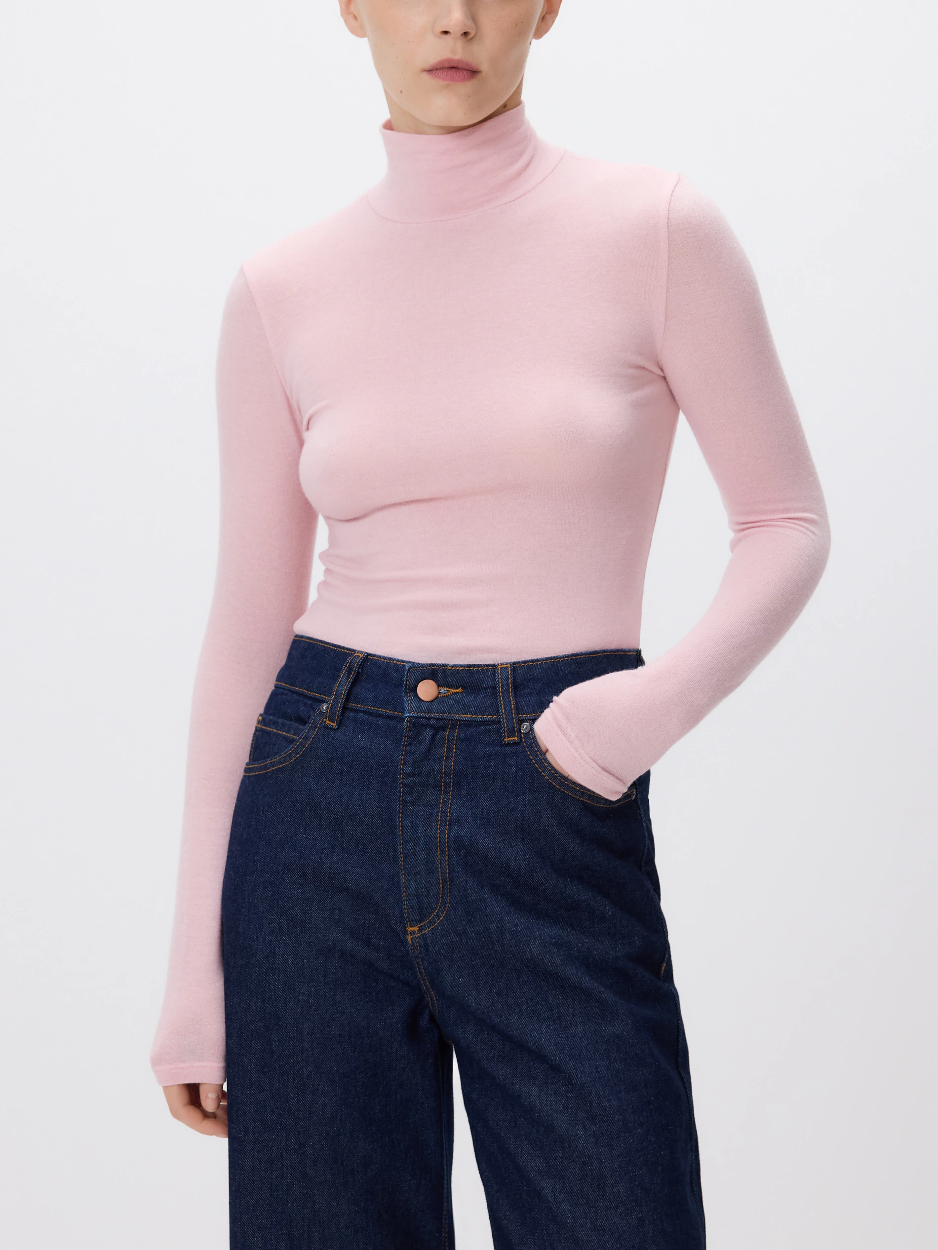 Langarmshirt mit Wollanteil