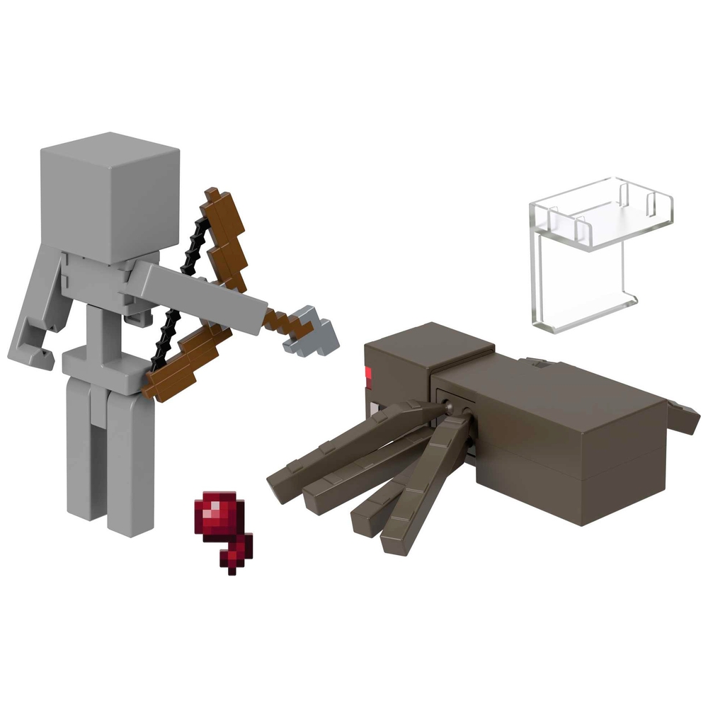 Minecraft Skelett- und Spinnen-Actionfigur