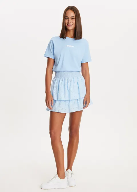 T-shirt met print magic blauw (BLW.L)