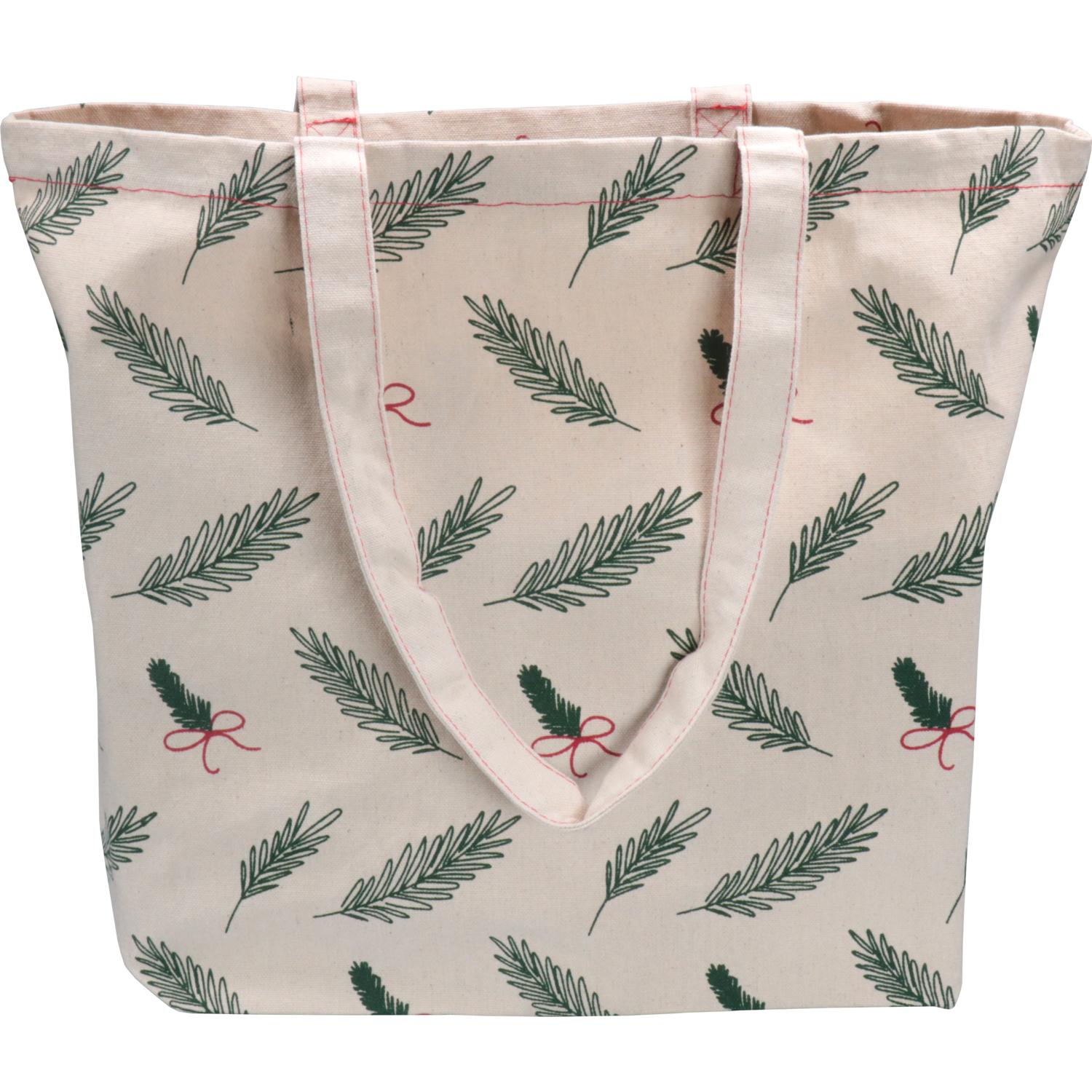 Shopper, Kerstmis, Canvas, Kersttakjes en strikjes, 45x 15x36cm, 0 - 10 cm