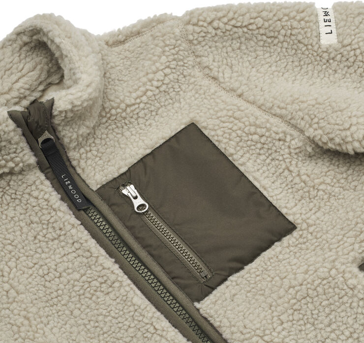 Liewood Nolan Pile Jacket Mist / army brown