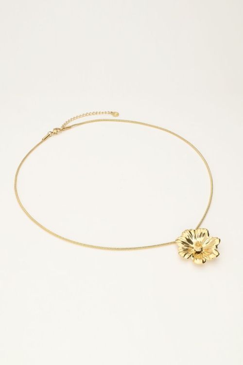 Island ketting met statement bloem