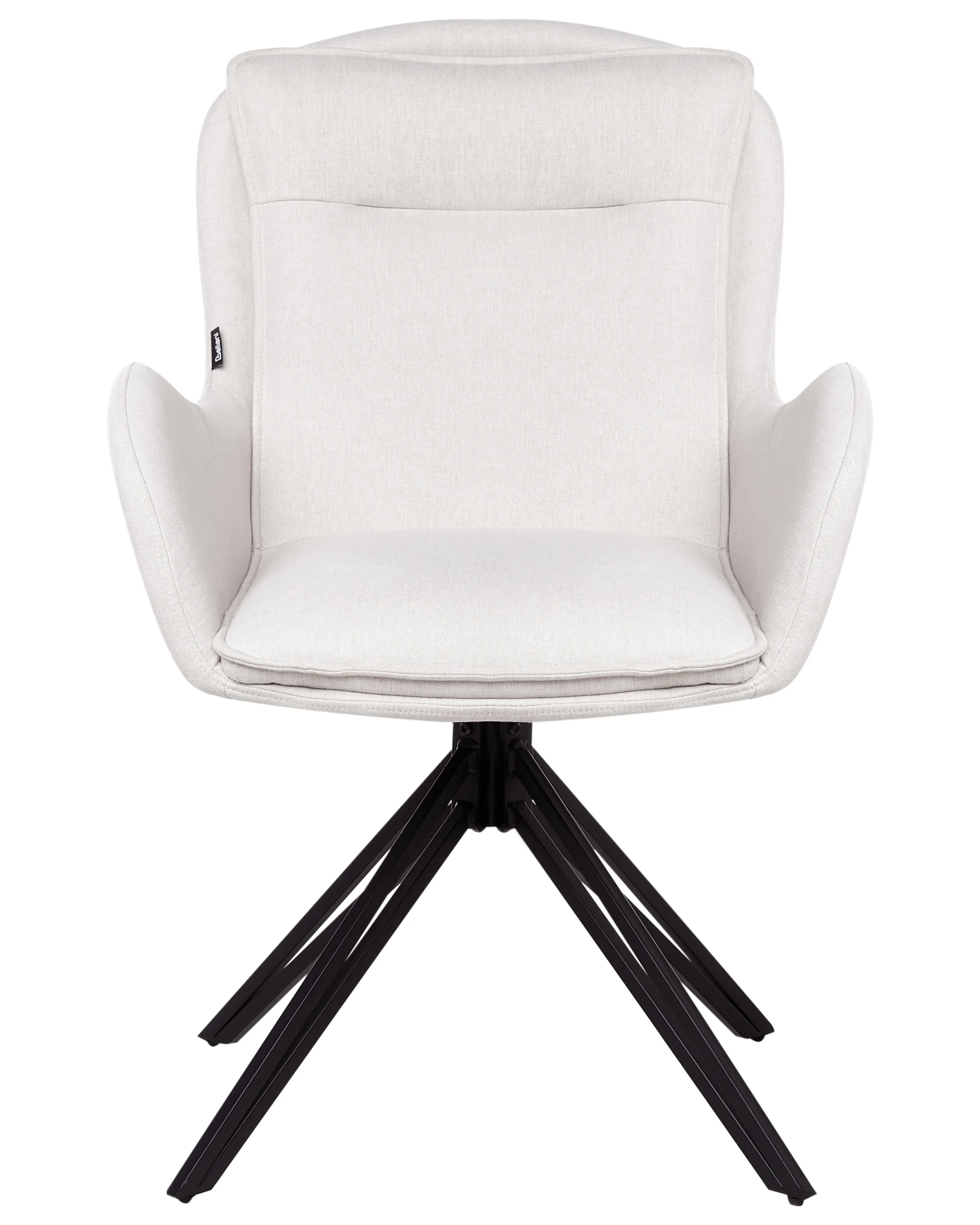Set van 2 eetkamerstoelen draaibaar AVELAR Lichtbeige