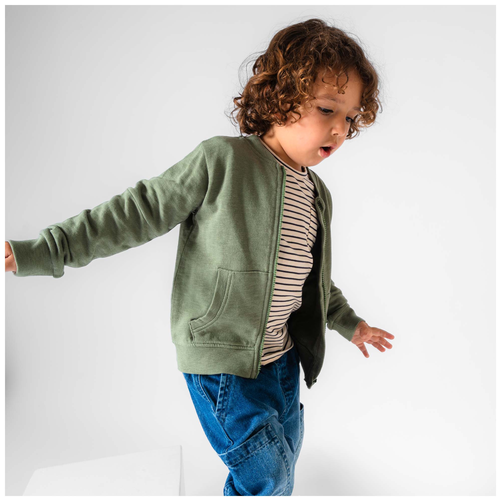 Prénatal peuter broek  effen denim