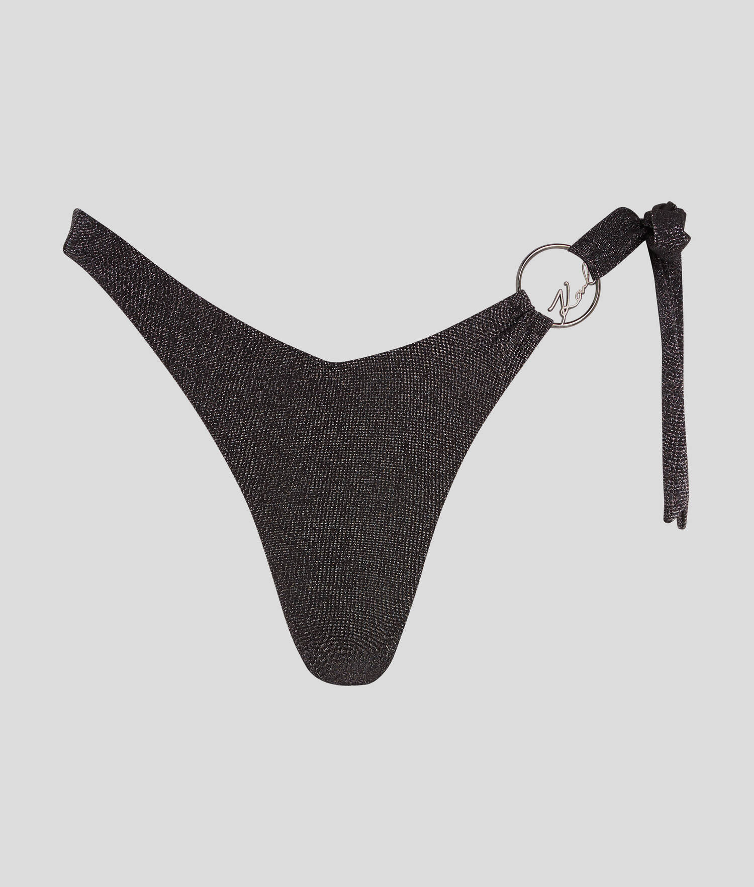 BAS DE BIKINI EN V K/SIGNATURE - Noir