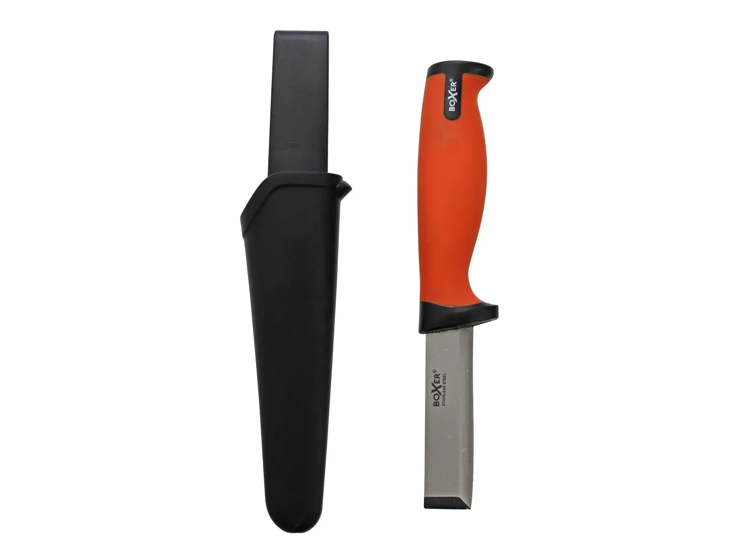 Boxer® stemmejernskniv med skede - rustfri