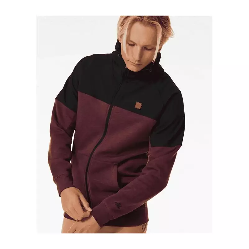 Sweat RIPCURL Anti Series Viral Zip Thru Maroon S