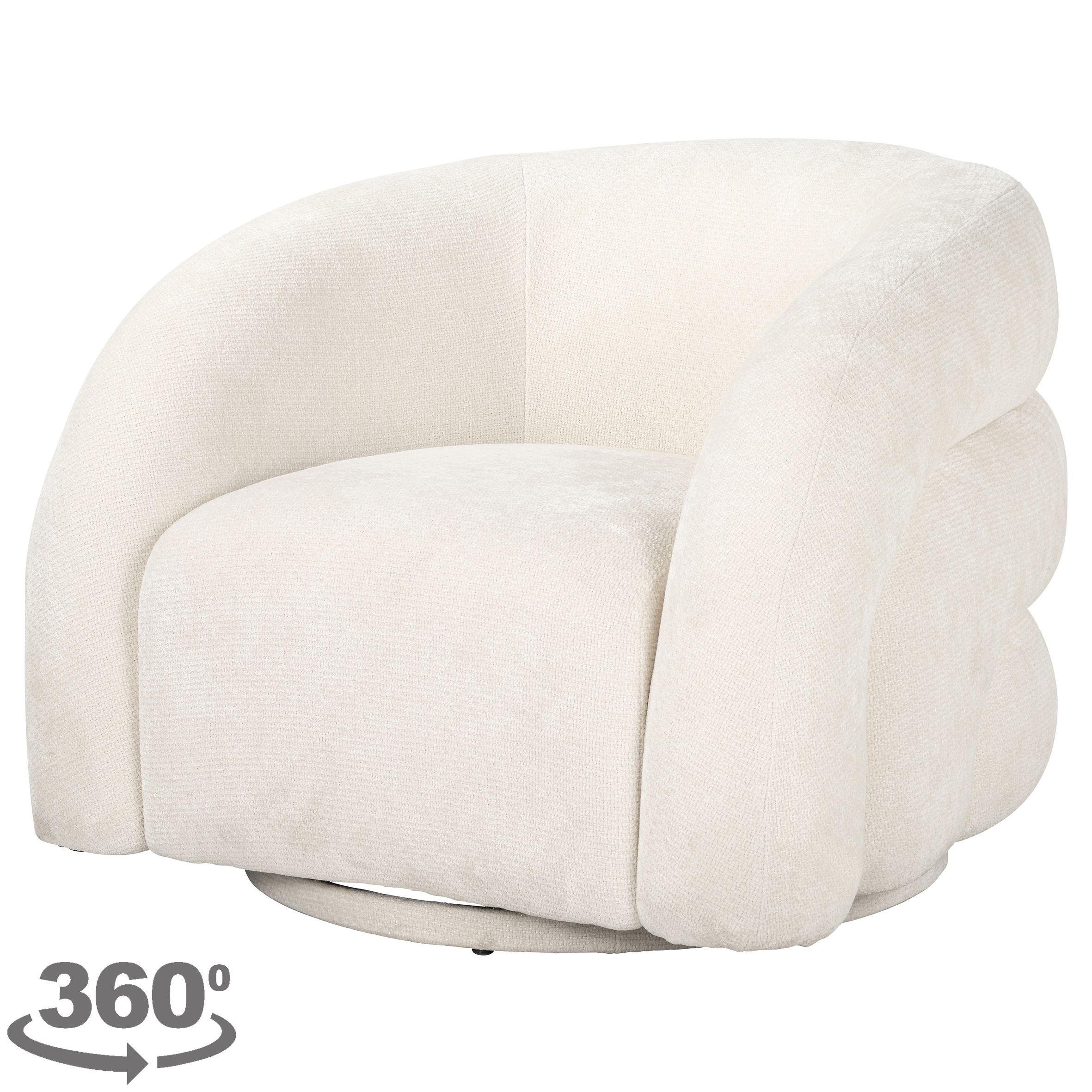 Draaifauteuil S5145 unicorn white Arcus B89 x D89 x H71 cm