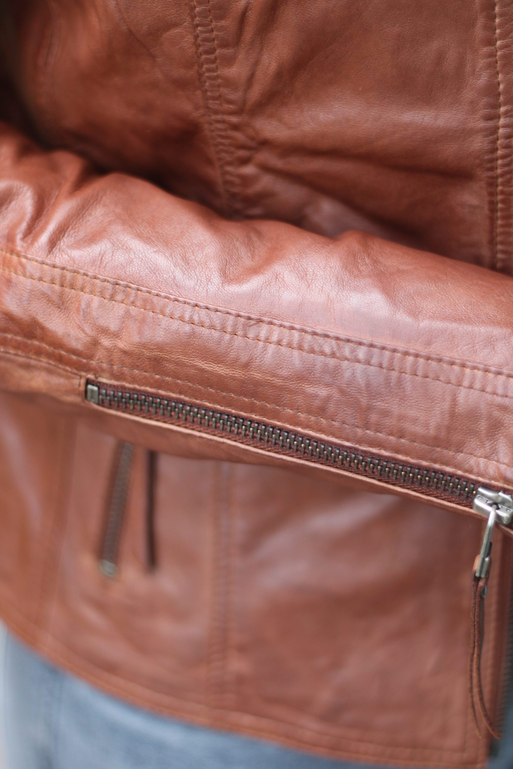 Chabo -  Zoë Leather Jacket - Camel