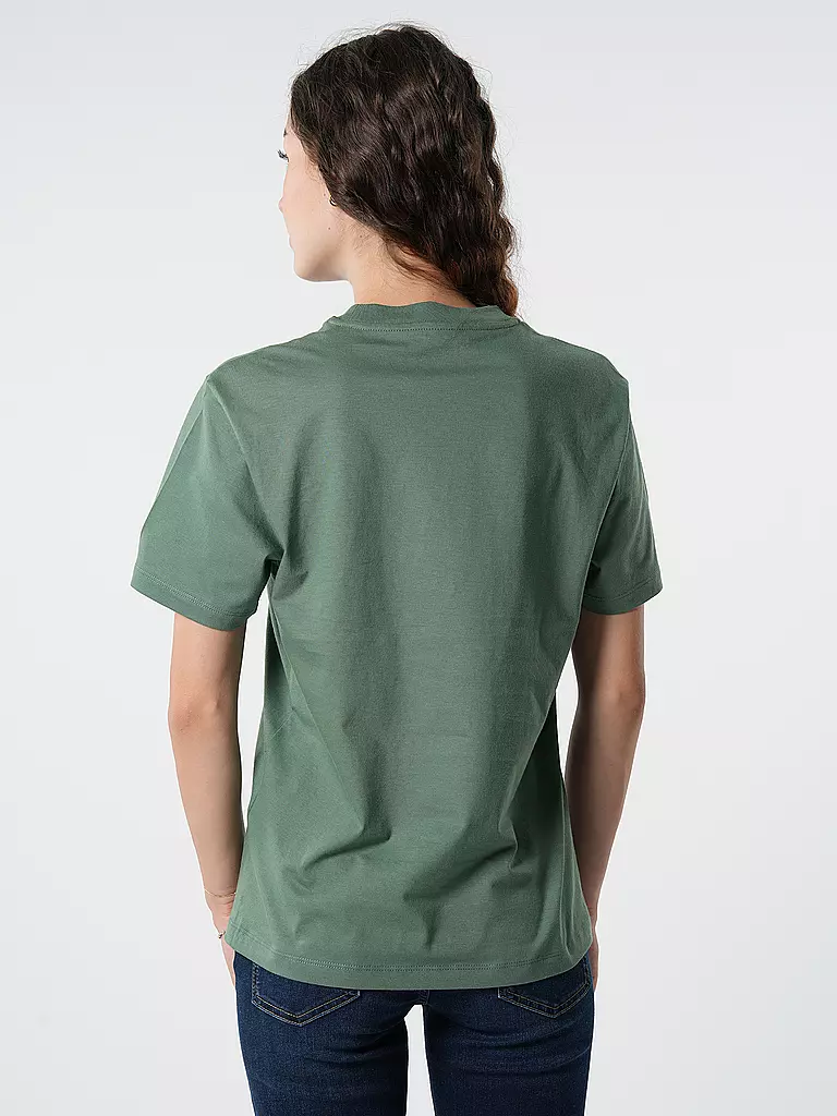 CARHARTT WIP T-Shirt SCRIPT EMBROIDERY dunkelgrün