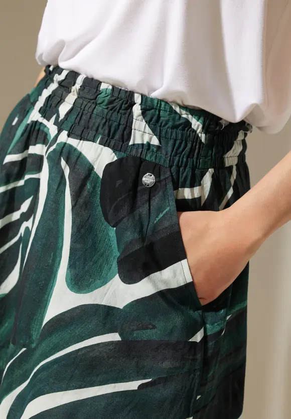 Palmenprint Rock - lagoon green