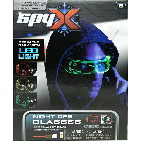 SpyX Nat observationsbriller m. LED-lys
