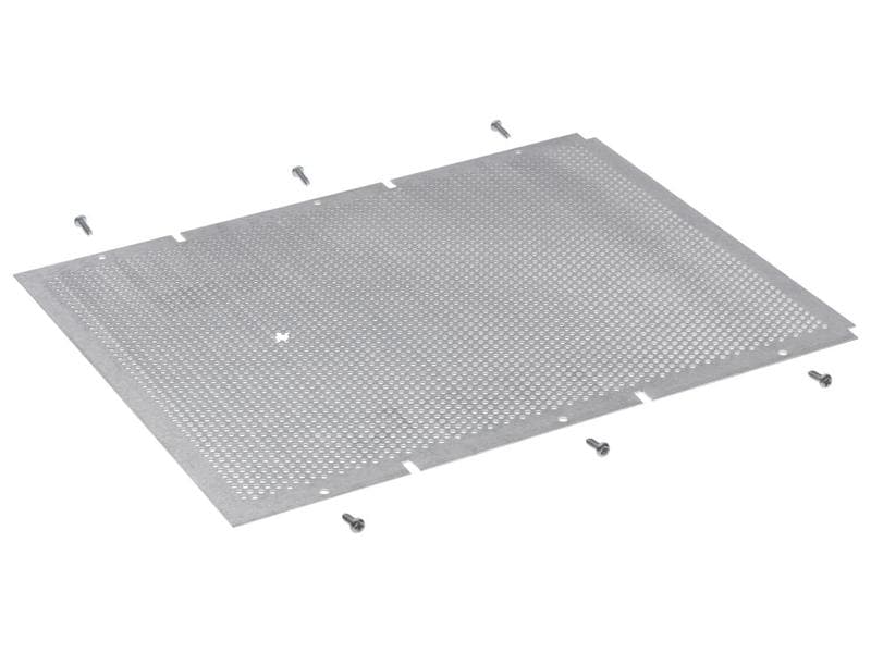 R&M Befestigungsblech für Volta KSV, 345 mm x 260 mm, Grau Lochblech für AP und UP Verteiler Volta