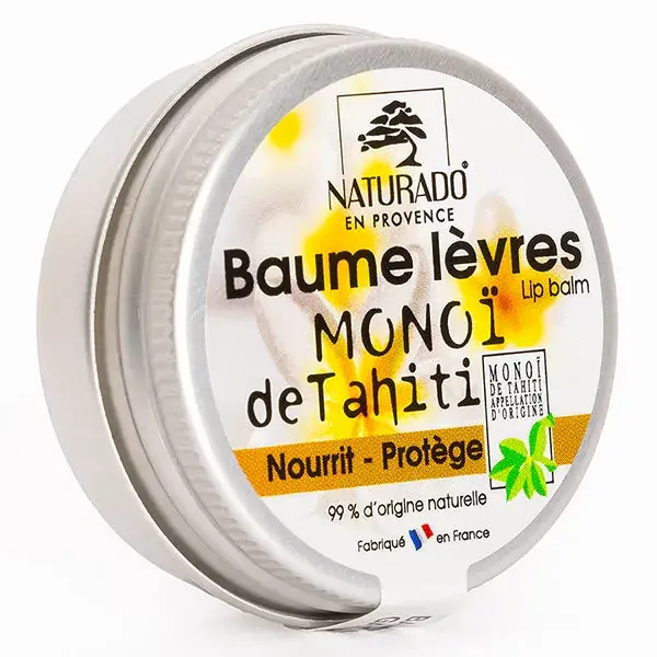 Naturado en Provence - Bálsamo Labial Tahitian Monoi - 15 ml