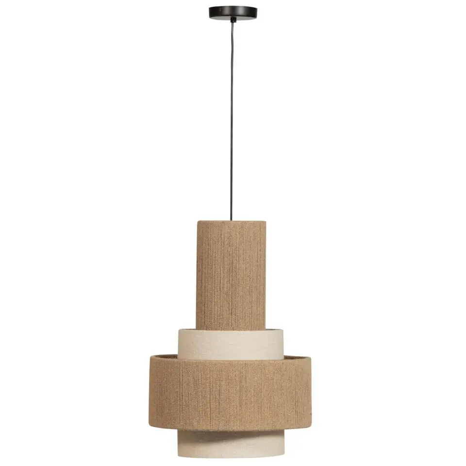 WOOOD Pelle Hanglamp - Touw - Naturel - 56x38x38