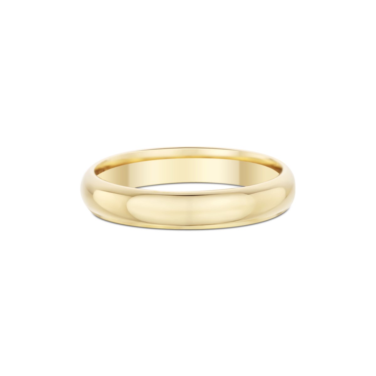 Alliance homme 1/2 jonc or jaune 18 carats