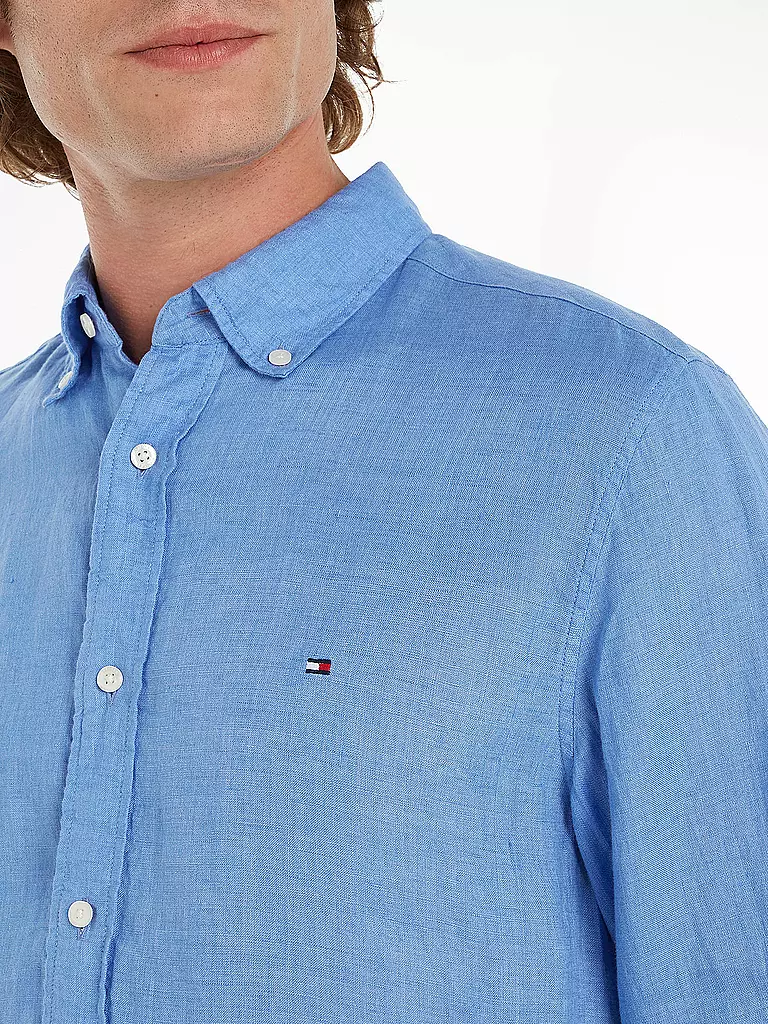 TOMMY HILFIGER Leinenhemd  hellblau