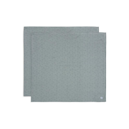 Lot de 2 langes en gaze de coton larges 115x115cm Miffy - Sea green - JOLLEIN