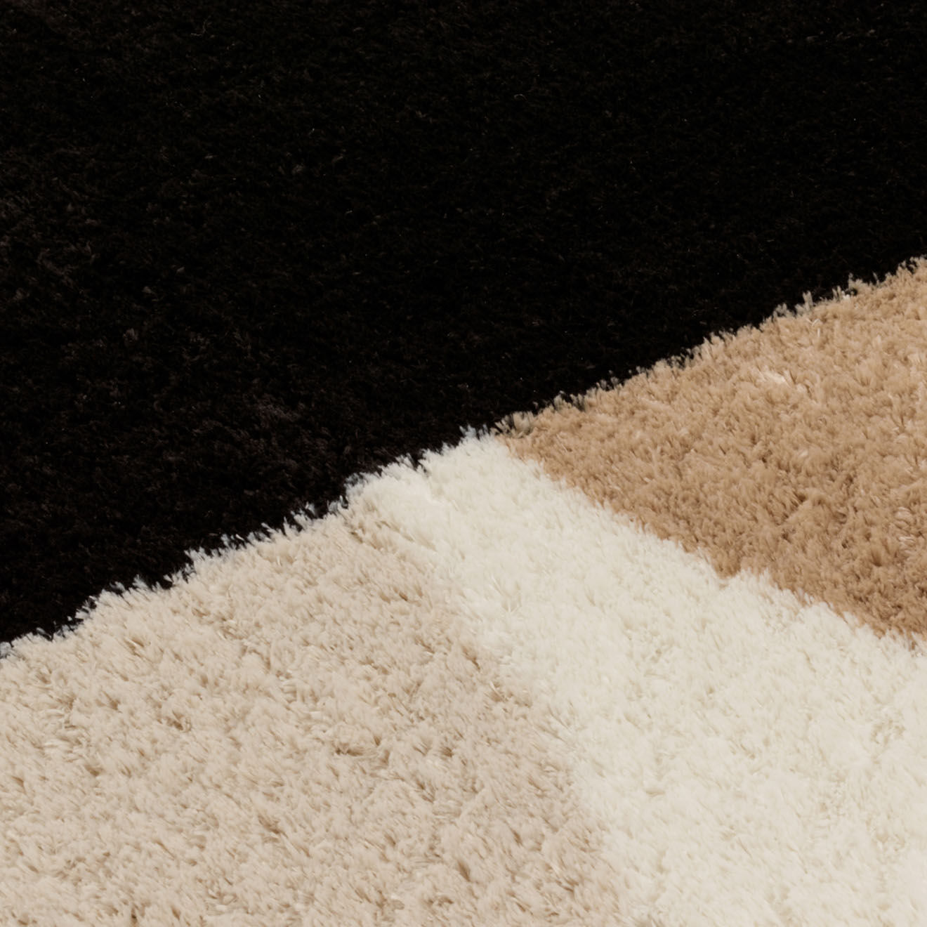 Nazar Rugs Tapis shaggy doux Karena 679 ivoire - 160x230 cm