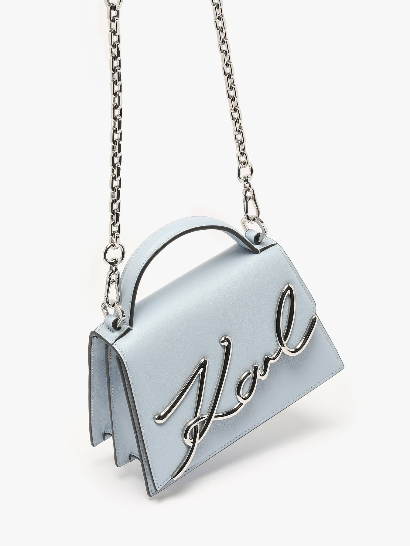 Sac bandoulire K signature cuir KARL LAGERFELD