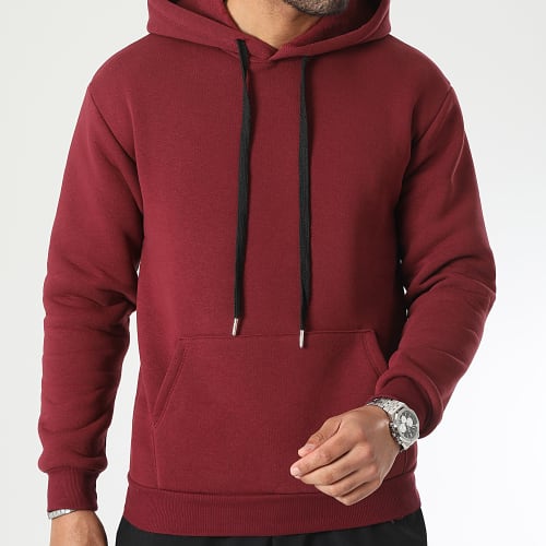 Lot De 2 Sweats Capuche 1070521 Noir Bordeaux
