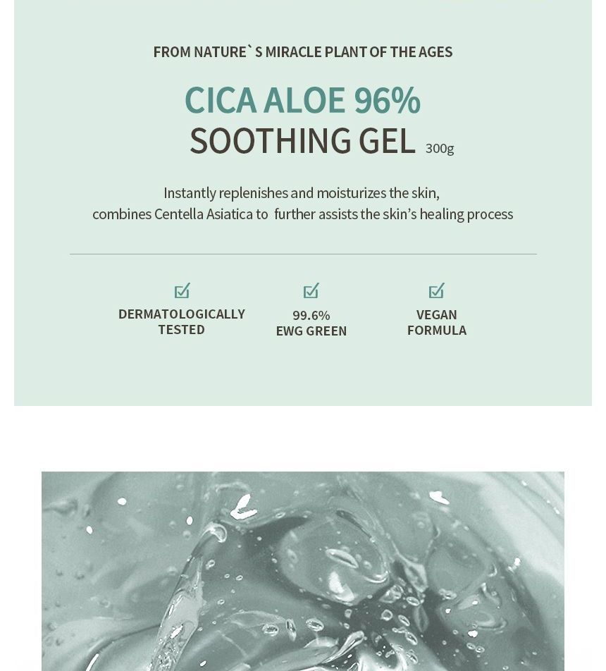 MIZON - Cica Aloë 96% Verzachtende Gelcrème