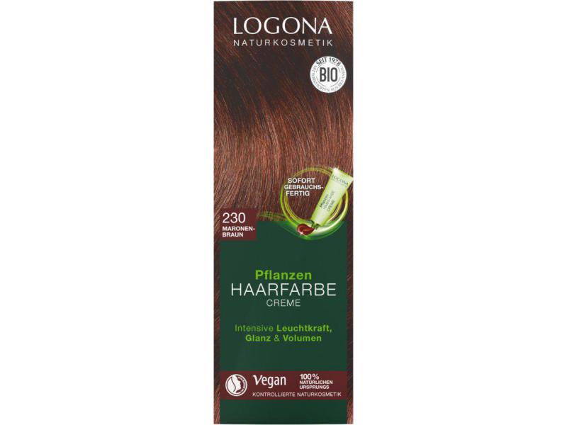 Logona Haarcoloration PHF 230 Maronenbraun 150 ml Haarfarbe-Creme natürlichen Ursprungs