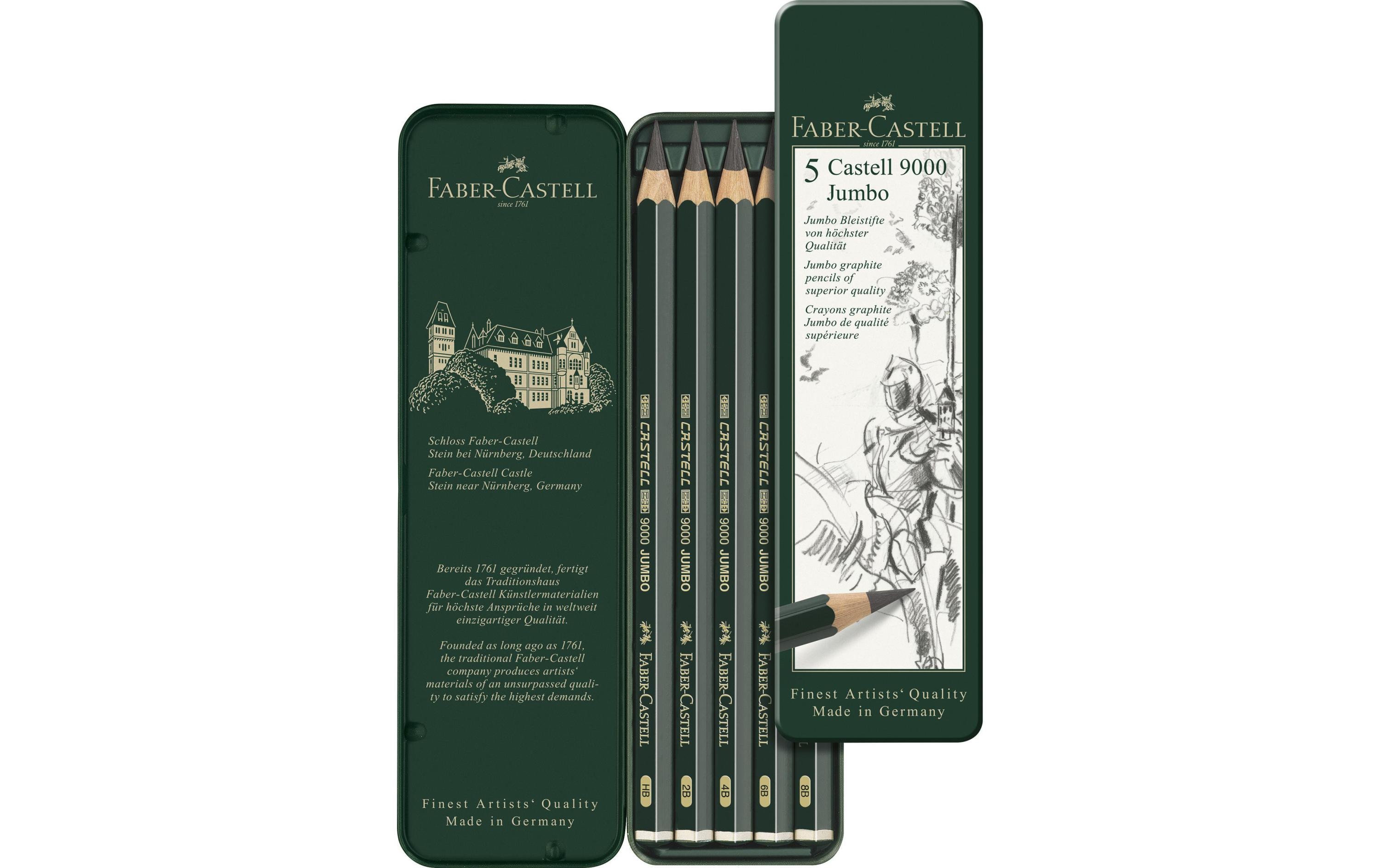 Bleistift Castell 9000 Jumbo 5 StückBleistift Set