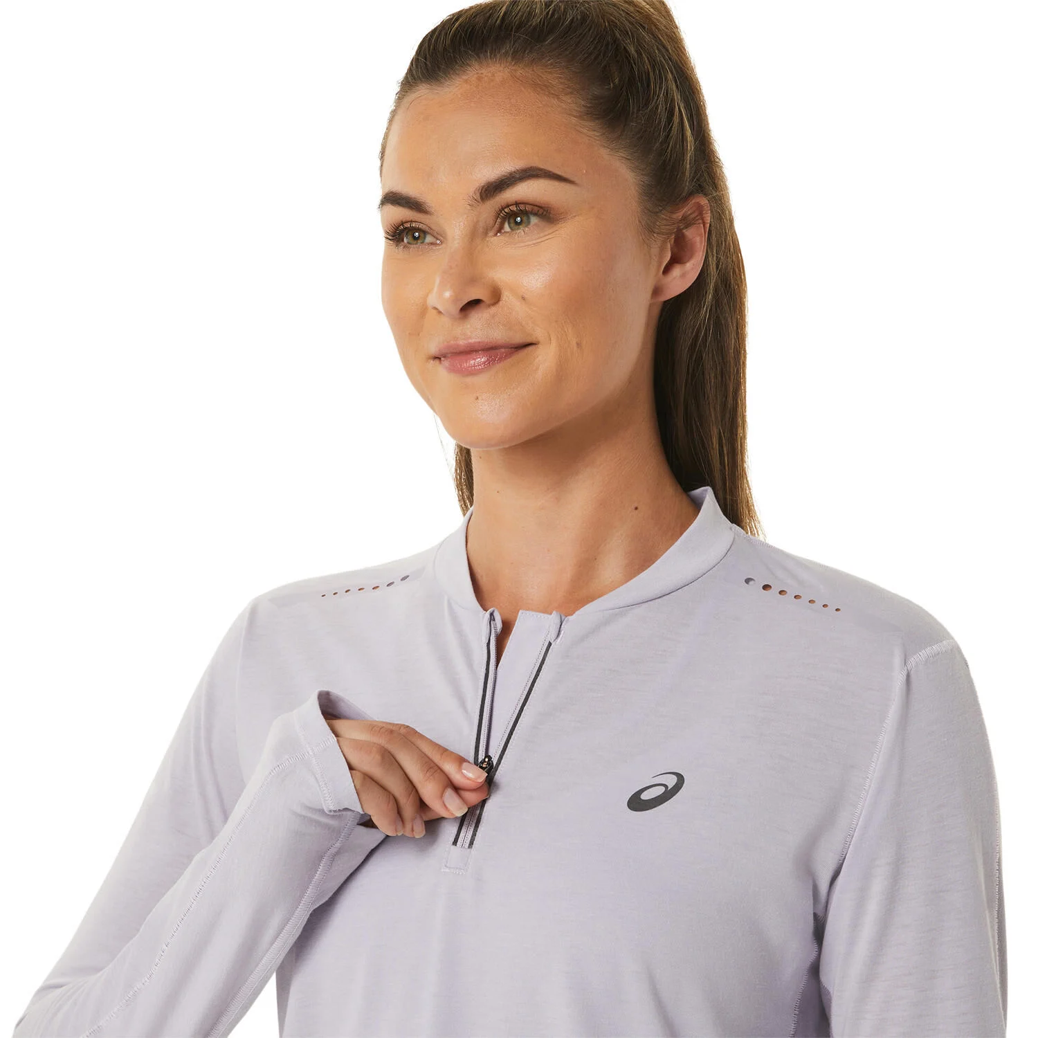 ASICS Metarun Half-Zip Top De Course Femmes - Lilas , Violet