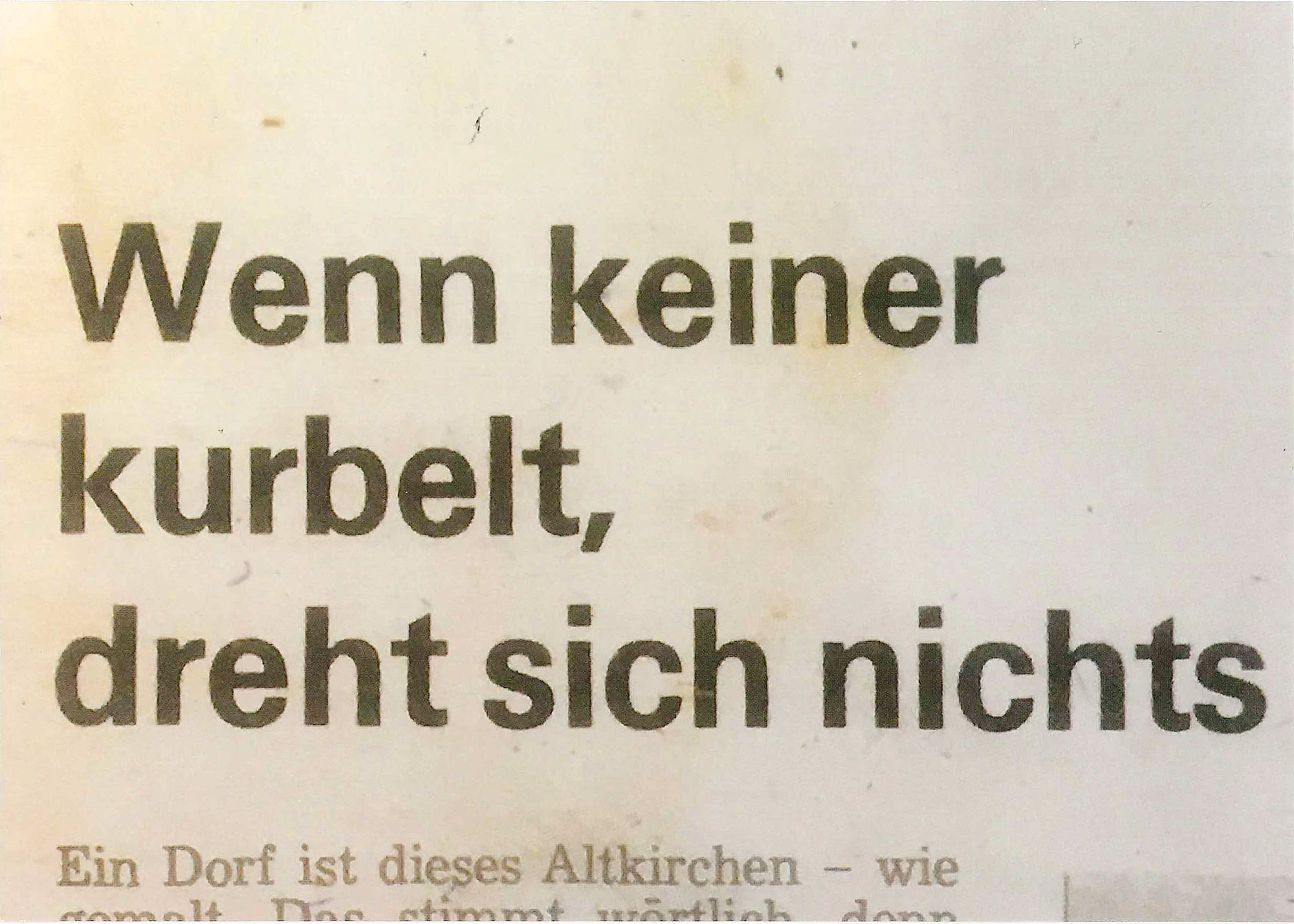 Postkarte 'Kurbeln' günstig bestellen